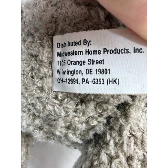 Midwestern Home Products Teddy Bear Plush Blue Bow 15" Stuffed Animal Jointed - Picture 9 of 10